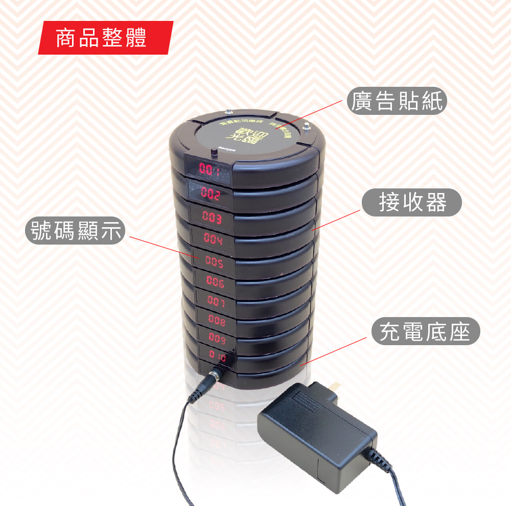 叫號機 震動取餐 bs-c051-112 商品外觀
