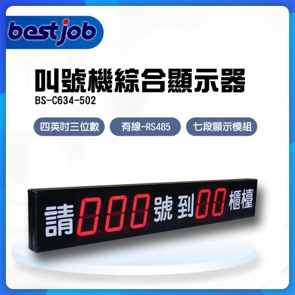 叫號機總板,四英吋綜合顯示器,BS-C634-502